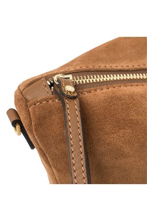 Nora Pouch bag in brown suede leather GIANNI CHIARINI | BS10225CMPL1478